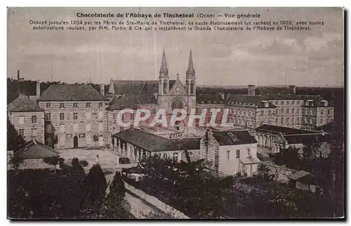 Cartes postales Chocolaterle de l Abbaye de Tinchebrai (Orne) vue generale