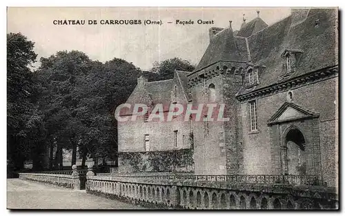 Cartes postales Chateau de Carrouges (Orne) Facade Ouest