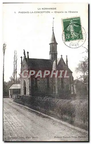 Cartes postales La normandie Passais la conception chapelle de l Oratoire