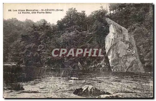 Cartes postales Les Aleps Mancelles St-CENERI (Orne) La Roche dite Plerre Beku