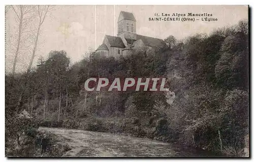 Ansichtskarte AK Les Alpes Mancelles SAINT-CENTRI (Orne) L Eglise