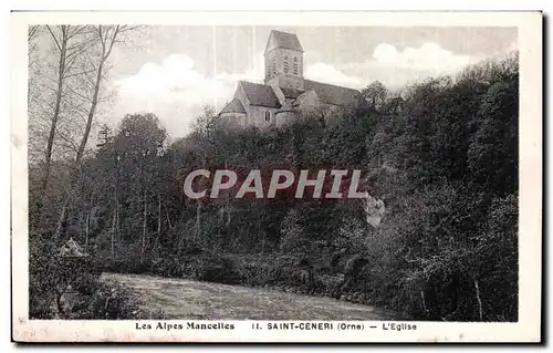 Ansichtskarte AK Les Alpes Mancelles SAINT-CENERI (Orne) L Eglise