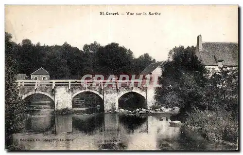 Cartes postales St-Ceneri - Vue sur la Sarthe