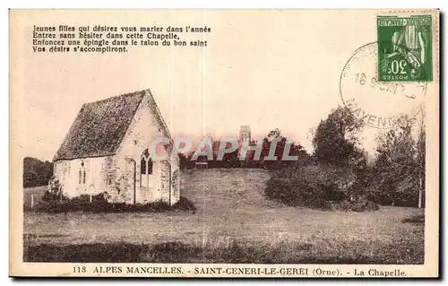 Ansichtskarte AK ALPES MANCELLES - SAINT-CENERI-LE-GEREI (Orne) - La chapelle