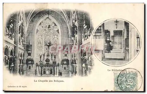 Cartes postales La Chapelle des Reliques La bibliotheque