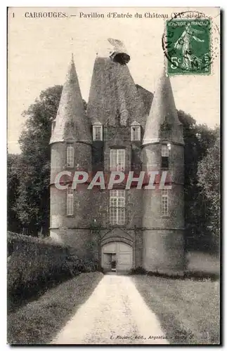 Cartes postales CARROUGES - Pavillon d Entree du Chateau