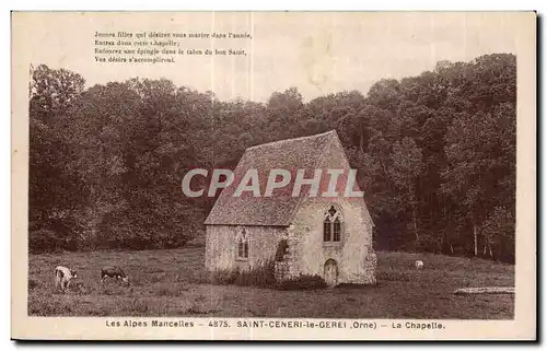 Ansichtskarte AK Les Alpes Mancelles SAINT-CENERI-le-GEREI (Orne) La Chapelle