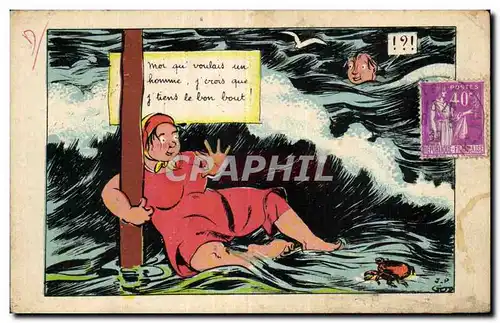 Cartes postales Fantaisie Femme Humour