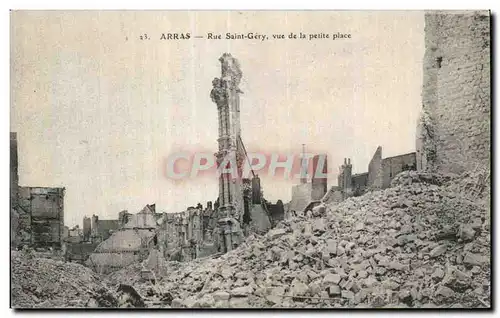 Cartes postales ARRAS - Rue Saint-Gery vue de la petite place