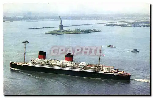 Cartes postales moderne Liberte dans le port de New York Paquebot