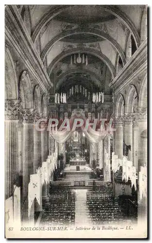 Cartes postales BOULOGNE-sur-MER - Interieur de la Basilique