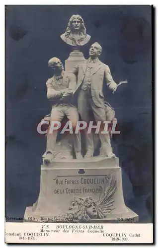 Cartes postales BOULOGNE-SUR-MER - Monument des Freres Coquelin
