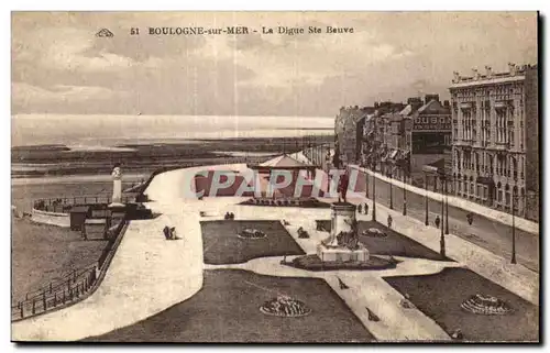 Cartes postales BOULOGNE-SUR-MER - La Digue ste Beuve