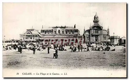 Cartes postales CALAIS - La Plage et le Casino