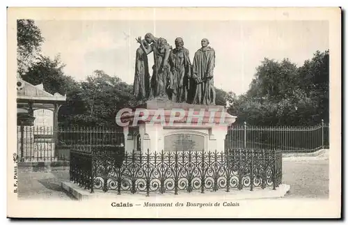 Ansichtskarte AK Calais - Monument des Bourgeois de Calais