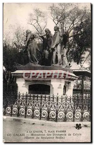 Cartes postales CALAIS - Monument des Bourgeois de calais