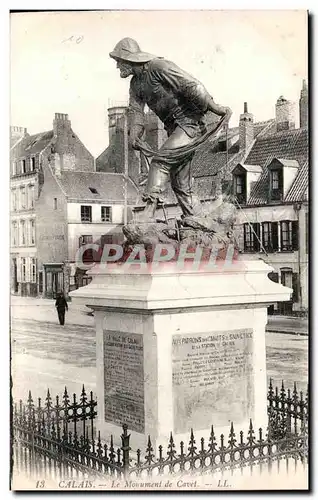 Cartes postales CALAIS - Le Momument de Cavet