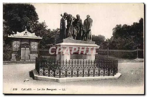 Cartes postales CALAIS - Les six Bourgeois - LL