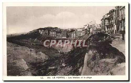Cartes postales LE PORTEL - Les falaises et la plage