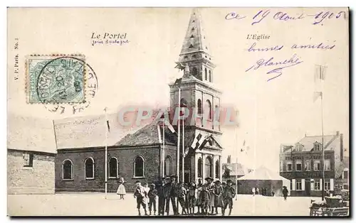 Cartes postales Le Portel L Eglise Enfants