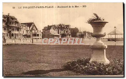 Cartes postales LE TOUQUET- PARIS-PLAGE- Boulevard de la Mer - ND