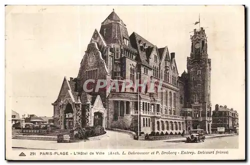 Cartes postales PARIS-PLAGE - L Hotel de Ville