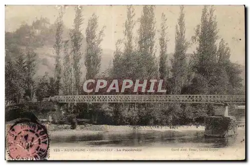 Cartes postales Auvergne chateauneuf La Passerelle