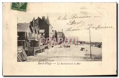 Cartes postales Berck Plage - Le Boulevard de la Mer