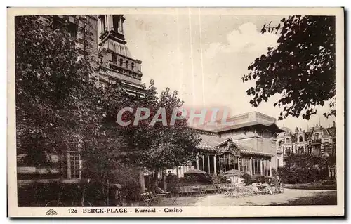 Ansichtskarte AK BERCK-PLAGE - Kursaal - Casino