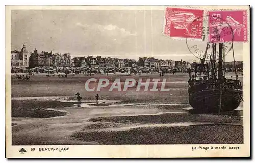 Cartes postales BERCK-PLAGE - La Plage a Maree Basse