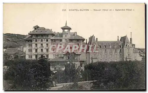 Ansichtskarte AK CHATEL-GUYON - Nouvel Hotel et Splendid Hotel