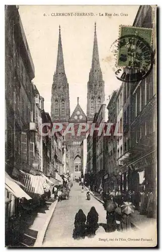 Cartes postales CLERMONT-FERRAND - La Rue des Gras