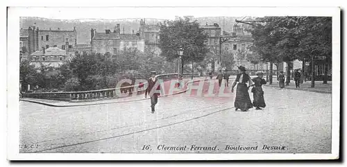 Cartes postales Clermont-FERRAND Boulevard Desaix Chocolat Taylor Publicite