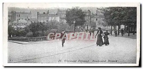 Cartes postales Clermont - FERRAND Boulevard Desaix Chocolat Taylor Publicite