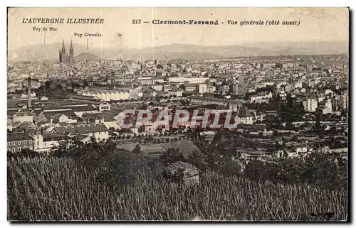 Cartes postales Clermont-Ferrand - Vue generale (cote ouest)