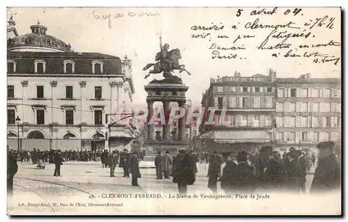 Ansichtskarte AK CLERMONT-FERRAND - La Statue de Vercingetorix Place de Jaude