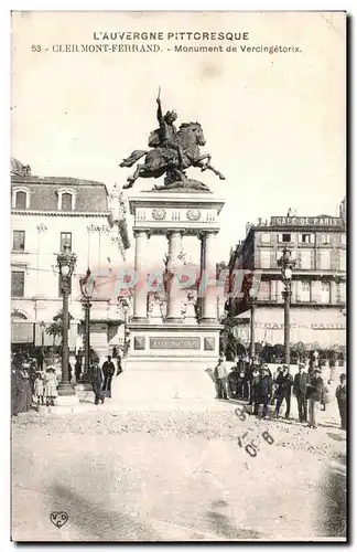 Cartes postales CLERMONT-FERRAND - Monument de Vercingetorix