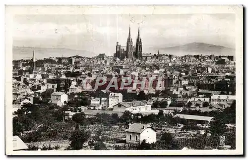 Cartes postales Clermont-Ferrand Vue generale prise des Quatre-Routes