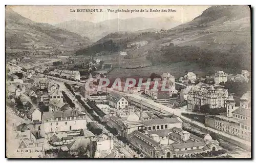 Cartes postales LA BOURBOULE - Vue generale prise de la Roche des Fees