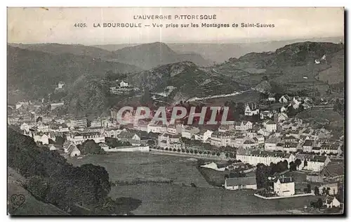 Cartes postales LA BOURBOULE - Vue prise sur les Montagnes de Saint-Sauves