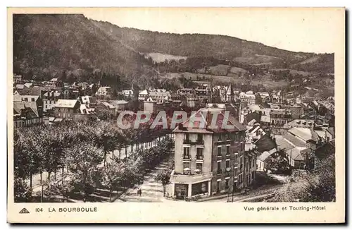 Cartes postales LA BOURBOULE - Vue generale et Touring-Hotel