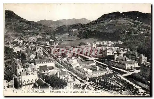 Cartes postales LA BOURBOULE - Panarama vu de la Roche des Fees - LL