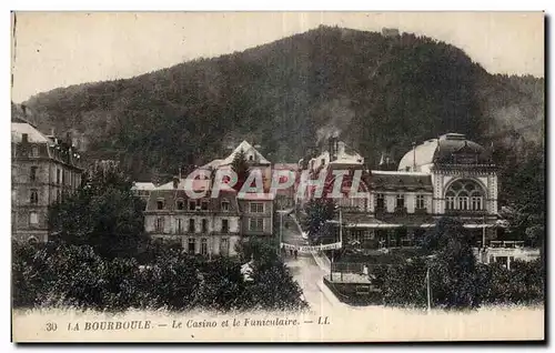 Ansichtskarte AK La Bourboule Le Casino et le Funiculaire