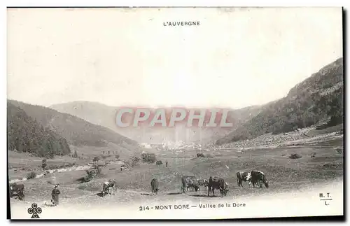 Cartes postales Le Mont Dore Vallee de la Dore Vaches