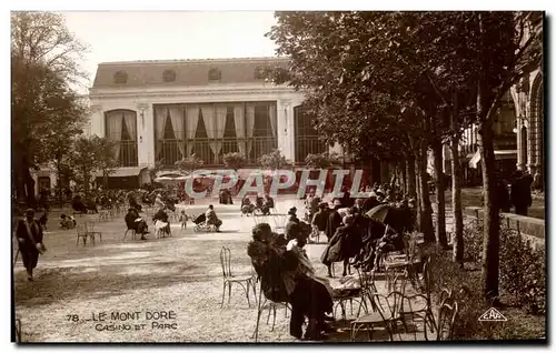 Moderne Karte Le Mont Dore Casino et parc