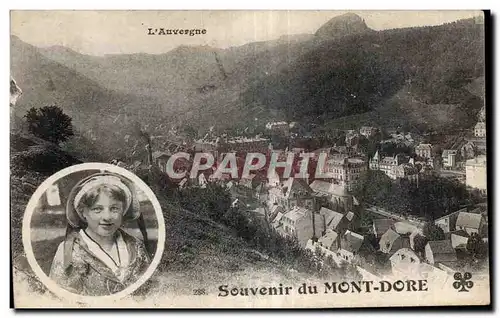 Cartes postales Le Mont Dore Souvenir Folklore costume Enfant