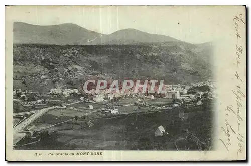 Cartes postales Le Mont Dore Panorama du mont Dore