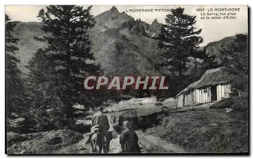 Ansichtskarte AK Le Mont Dore Le Sancy vue prise de la vallee d Enfer