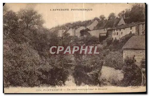 Cartes postales Pontaumur Un coin rustique sur le Sioulet