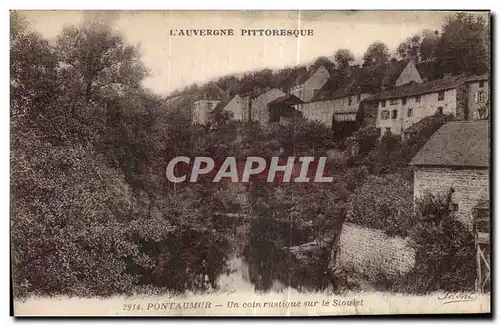 Cartes postales Pontaumur Un coin ruslique sur le Sioulet